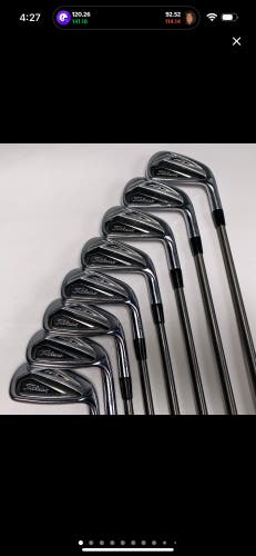 Titleist 716 AP2 Iron Set 3-PW AeroTech SteelFiber i110 CW Stiff RH +1/2"