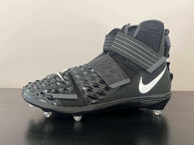 Size 14 Nike Force Savage Elite 2 TD Detachable Football Cleats Black CI1710-001