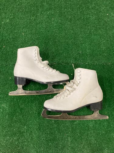 White Used CCM Figure Skates Adult 7