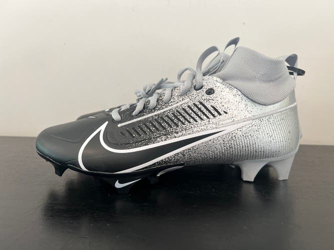 Size 9 Nike Vapor Edge Pro 360 2 Football Cleats Silver Black HF3454-003 NEW