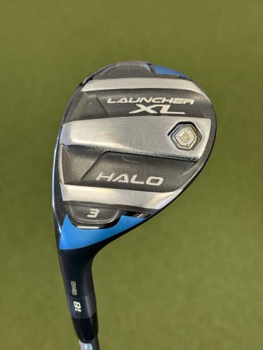 Left Handed Cleveland Launcher XL Halo 18* 3H Hybrid Regular Graphite Excellent