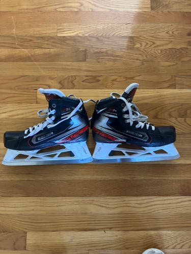 Used Intermediate Bauer Vapor X2.9 Hockey Goalie Skates Regular Width 9