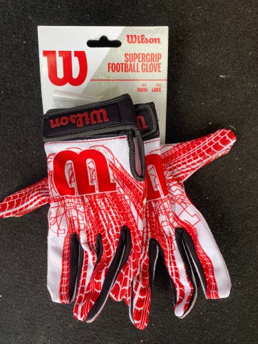 Wilson Supergrip Football gloves youth large