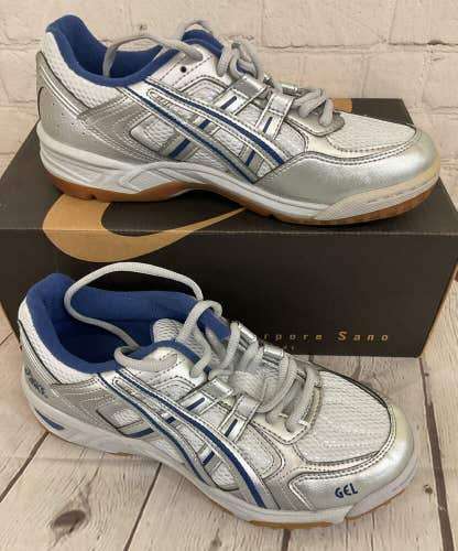 ASICS BN655 9350 Gel-Rocket III Women's Athletic Shoes Silver Navy US 7