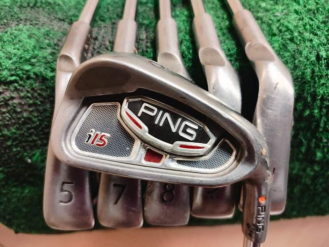 Ping Golf I15 Orange Dot Iron Set 5-PW Steel Shaft Regular Flex AWT Matching #