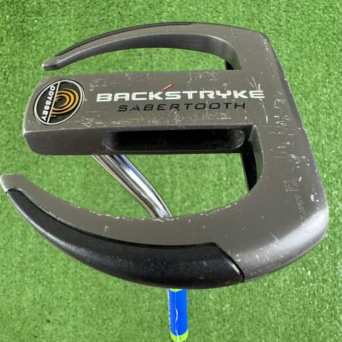 Odyssey Backstryke Sabertooth Putter Mens Right Handed Mallet Putter 33.5”