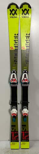 Used Kid's Volkl 150cm Racing Racetiger SL Skis With Marker Race 12 Bindings (SY1790)