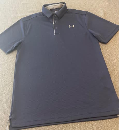 Under Armour Navy Blue polo size small