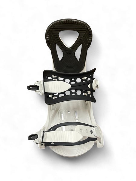 KIDS ALTITUDE "JR RIPPER" SNOWBOARD BINDINGS 4X4 3D EST (SIZES 3-6) WHITE/BLACK