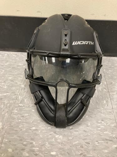 Used Senior Worth Legit Slowpitch Softball Pitcher's Helmet