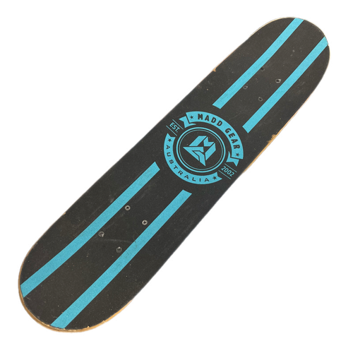 Used Blue Skateboard