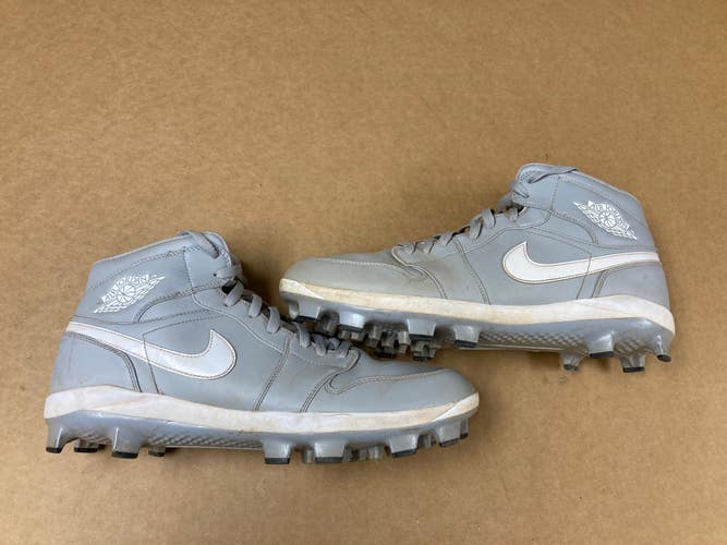 Used Gray Men's Size 14 Nike Air Jordan Baseball Cleats