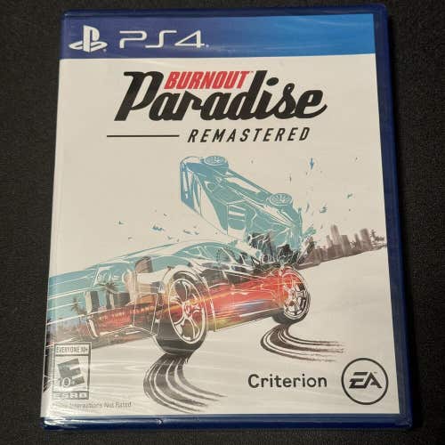 Burnout Paradise Remastered EA Games Sony PlayStation 4, 2018 Brand New Sealed