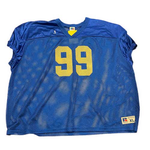 Used Blue Adult XXXL Football Practice Jersey