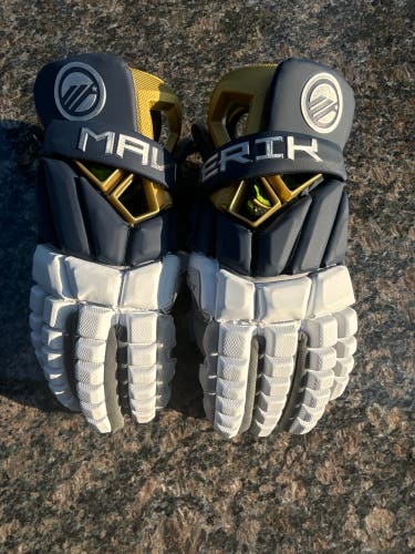 *1 OF 1* Brand New, Custom Navy Lacrosse Gloves