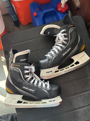 Used Senior Bauer Supreme One20 Hockey Skates Regular Width Pro Stock 10.5