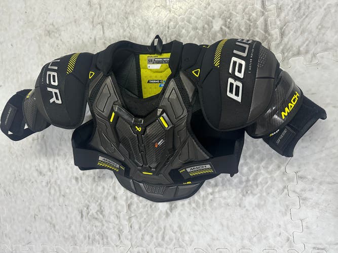 Used Medium Senior Bauer Supreme Mach Shoulder Pads Pro Stock