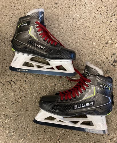 Used Intermediate Bauer Elite Hockey Goalie Skates | Size 6 Fit 3