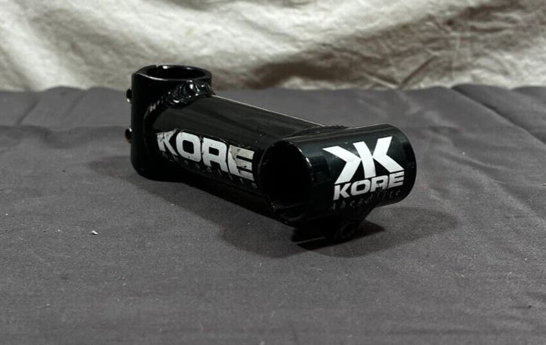 Vintage 1990s KORE Aheadlite 120mm Black Aluminum Mtn Bike Stem 25.4mm Clamp