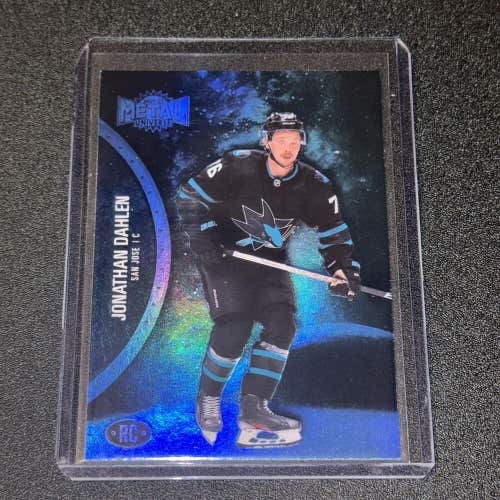 Jonathan Dahlen San Jose Sharks 21-22 NHL Skybox Metal Universe Blue Rookie #197