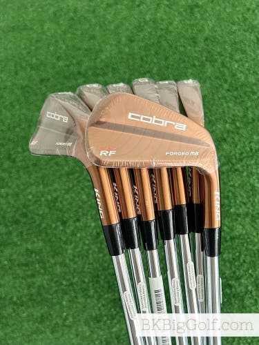 NEW Cobra King Rickie Fowler RF Copper Forged MB Iron Set 4-P / KBS $-Taper 130 Extra Stiff