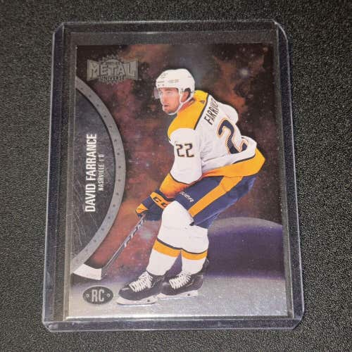 David Farrance Nashville Predators 2021-22 NHL Skybox Metal Universe Rookie #167