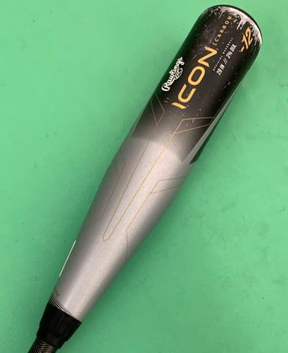 Used Rawlings Icon Bat USABat Certified (-12) Composite 17 oz 29"