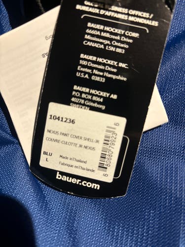 Blue New Large Bauer Nexus Pant Shell