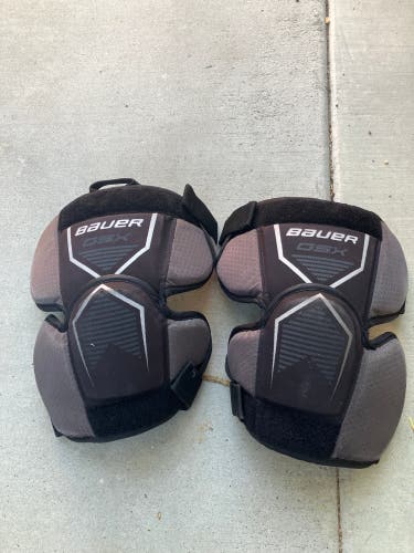 Used Bauer GSX goalie knee pads