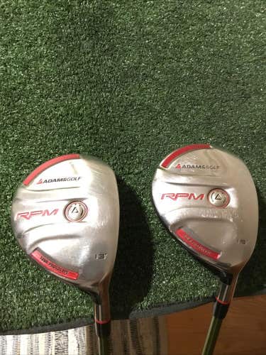 Adams RPM Tour Prototype Woods Set (13* W & 16* W) Stiff Aldila NV 75g Graphite