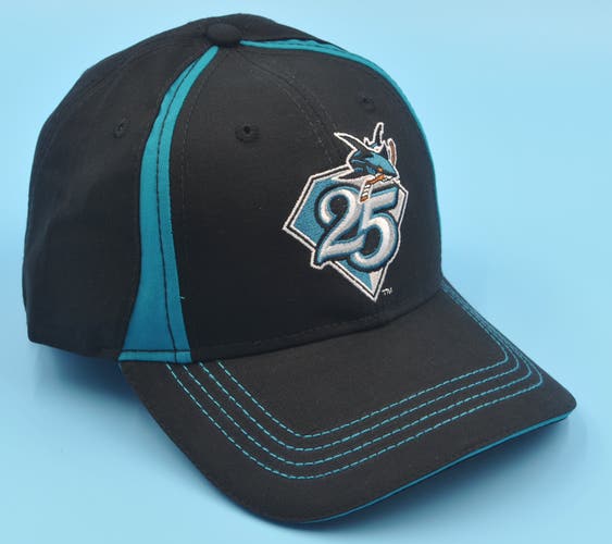 NWOT San Jose Sharks 25th Anniversary Black New Adult Unisex Hat