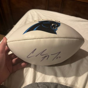 Christian McCaffery Autographed Carolina Panthers Football