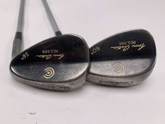 Cleveland 588 Black Melonite Wedge Set 56* | 60* True Temper DG Wedge RH