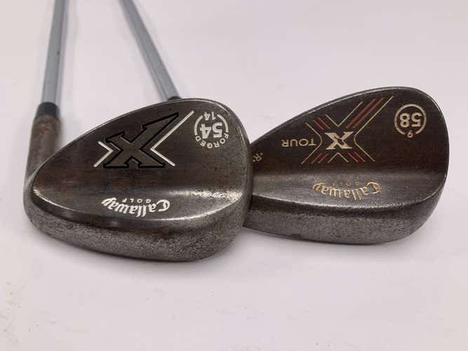 Callaway X Forged Vintage Wedge Set 54* 14 | 58* 9 Wedge Steel Mens RH