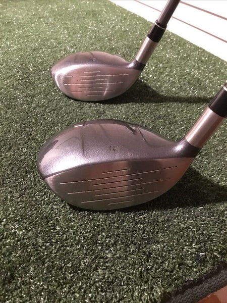 TaylorMade 200 Steel Woods Set (3W & 5W) Stiff S-90 Lite Graphite Shafts