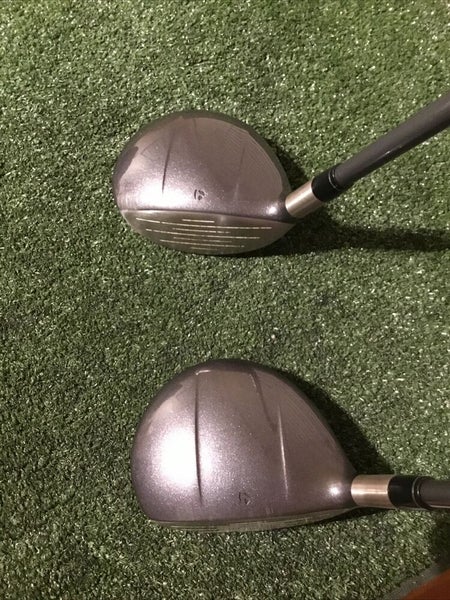 TaylorMade 200 Steel Woods Set (3W & 5W) Stiff S-90 Lite Graphite Shafts