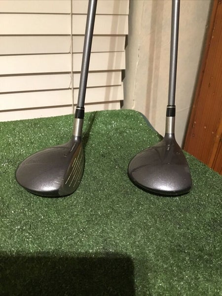 TaylorMade 200 Steel Woods Set (3W & 5W) Stiff S-90 Lite Graphite Shafts