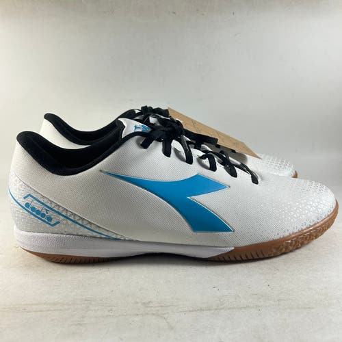 Diadora Pichichi 6 Men’s Indoor Soccer Shoes White Size 12.5