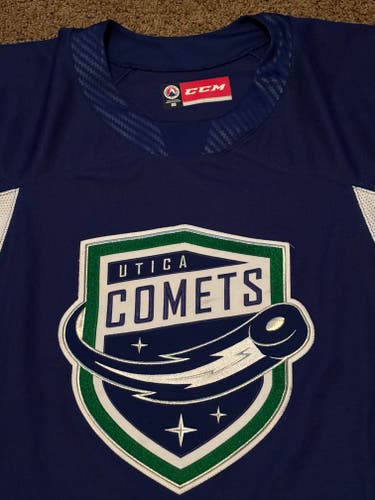 Utica Comets Pro AHL 60G Goalie Cut Jersey Authentic