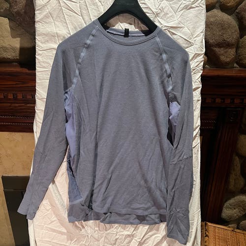 Purple Men's Lululemon Long Sleeve Shirt