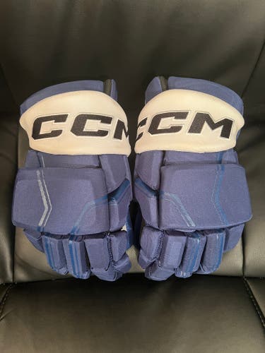 CCM HGQL Cal Foote Tampa Bay Lightning Pro Stock Hockey Gloves Size 15