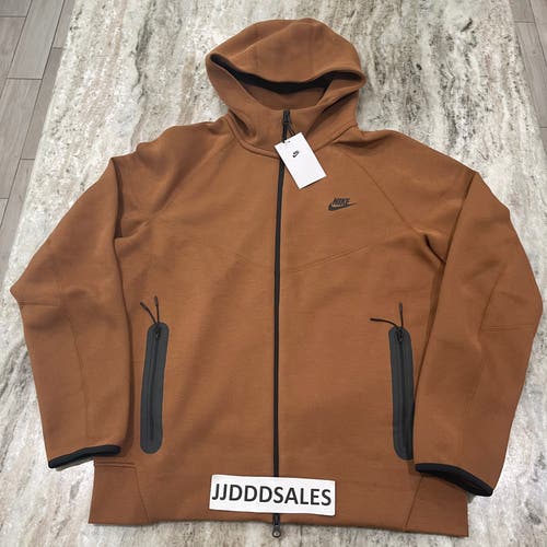 Nike Sportswear Tech Fleece Windrunner Zip Hoodie Brown FB7921-281 Men’s Sz XS