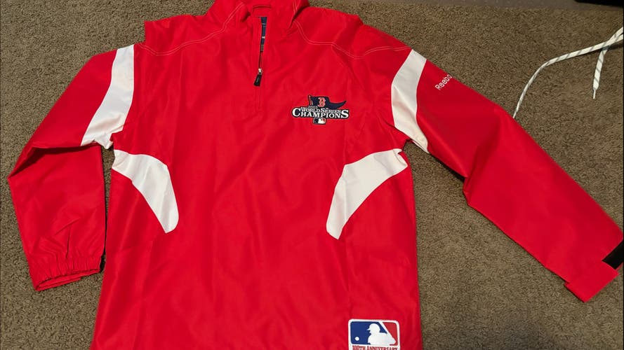 Boston Red Sox Custom Warm Up Jacket/Rain Shell