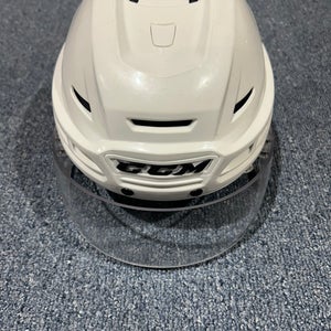 Used Charlotte Checkers Small CCM Pro Stock Tacks 710 Helmet