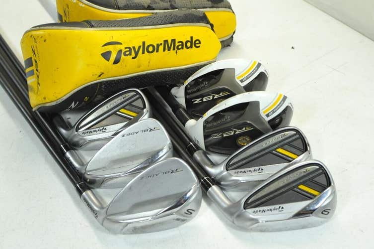 TaylorMade Rocketbladez Hybrid/Iron 5-6H,8-PW,AW,SW Iron Set RH Graphite #180221