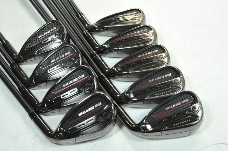 Callaway Big Bertha 2023 5-PW,AW,GW,SW Iron Set Right Senior Graphite # 180188