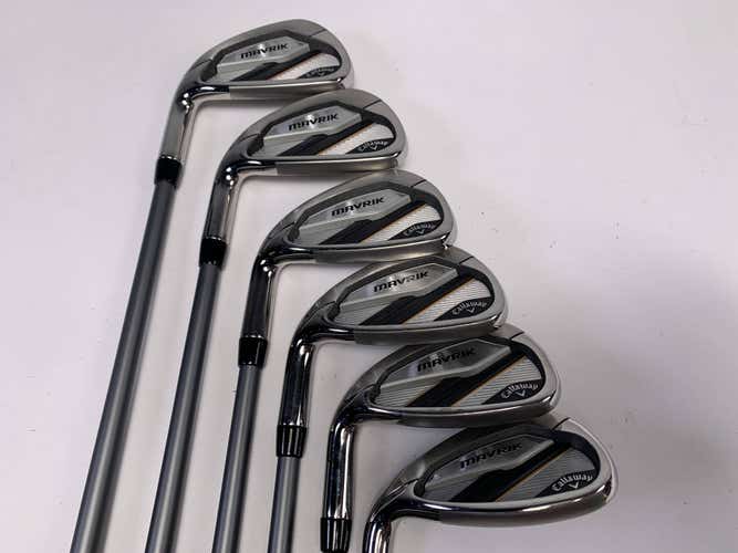 Callaway Mavrik Iron Set 6-PW+GW 1* Flat Project X Catalyst 5.0 Senior LH +1.5"