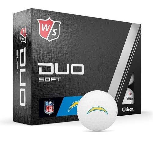 Wilson Staff Duo Soft NFL Golf Balls - Official NFL Golf Los Angeles Chargers