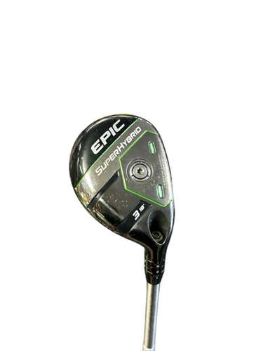 Used Callaway Epic Superhybrid 3 Hybrid Regular Flex Graphite Shaft Hybrid Clubs