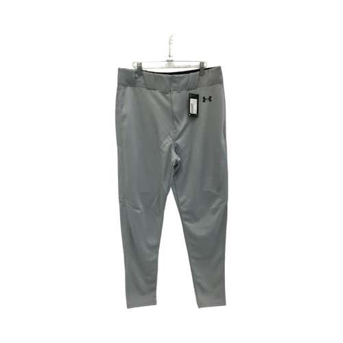 New Under Armour Grey Mens Lg Baseball And Softball Bottoms